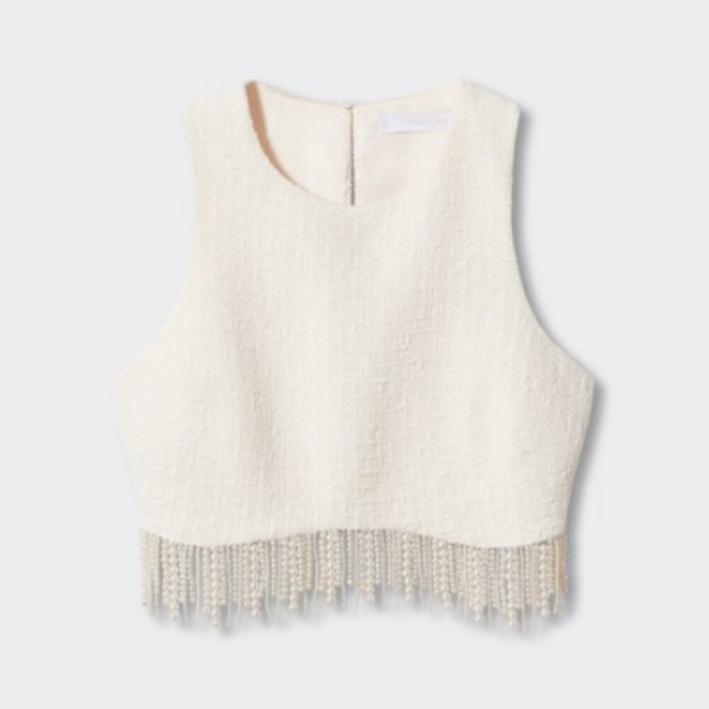 Under Pearls Cropped Top